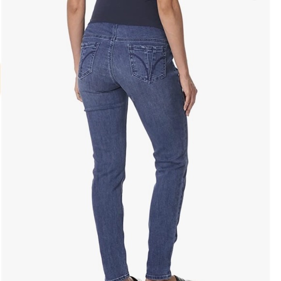 MOTHERHOOD Maternity Womens Indigo Blue Super Stretch Fit Belly Skinny Jeans - Picture 3 of 9